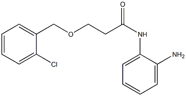 N-(2-aminophenyl)-3-[(2-chlorophenyl)methoxy]propanamide Struktur