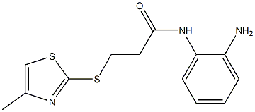 N-(2-aminophenyl)-3-[(4-methyl-1,3-thiazol-2-yl)sulfanyl]propanamide Struktur