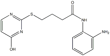 N-(2-aminophenyl)-4-[(4-hydroxypyrimidin-2-yl)sulfanyl]butanamide Struktur