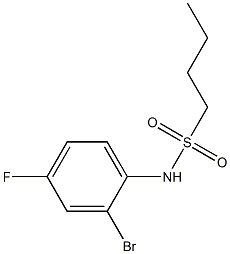 N-(2-bromo-4-fluorophenyl)butane-1-sulfonamide Struktur