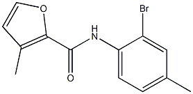 N-(2-bromo-4-methylphenyl)-3-methyl-2-furamide Struktur