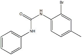 N-(2-bromo-4-methylphenyl)-N'-phenylurea Struktur