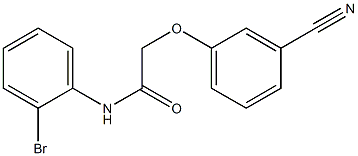 N-(2-bromophenyl)-2-(3-cyanophenoxy)acetamide Struktur