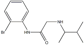 N-(2-bromophenyl)-2-[(3-methylbutan-2-yl)amino]acetamide Struktur