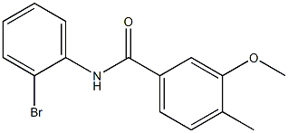 N-(2-bromophenyl)-3-methoxy-4-methylbenzamide Struktur