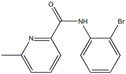 N-(2-bromophenyl)-6-methylpyridine-2-carboxamide Struktur