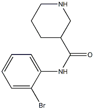 N-(2-bromophenyl)piperidine-3-carboxamide Struktur