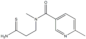 N-(2-carbamothioylethyl)-N,6-dimethylpyridine-3-carboxamide Struktur