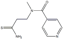 N-(2-carbamothioylethyl)-N-methylpyridine-4-carboxamide Struktur