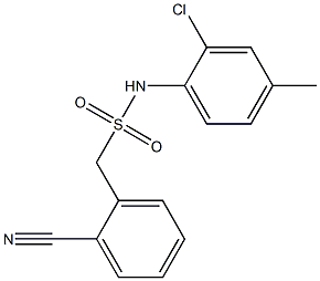 N-(2-chloro-4-methylphenyl)-1-(2-cyanophenyl)methanesulfonamide Struktur