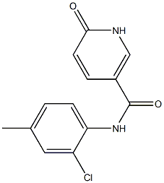 N-(2-chloro-4-methylphenyl)-6-oxo-1,6-dihydropyridine-3-carboxamide Struktur