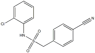 N-(2-chlorophenyl)-1-(4-cyanophenyl)methanesulfonamide Struktur