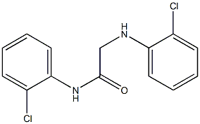 N-(2-chlorophenyl)-2-[(2-chlorophenyl)amino]acetamide Struktur