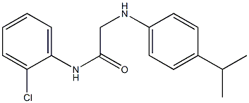 N-(2-chlorophenyl)-2-{[4-(propan-2-yl)phenyl]amino}acetamide Struktur