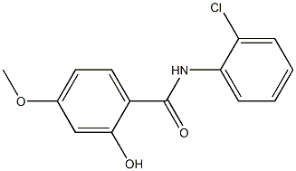 N-(2-chlorophenyl)-2-hydroxy-4-methoxybenzamide Struktur