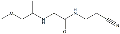 N-(2-cyanoethyl)-2-[(1-methoxypropan-2-yl)amino]acetamide Struktur