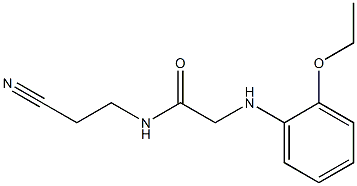 N-(2-cyanoethyl)-2-[(2-ethoxyphenyl)amino]acetamide Struktur