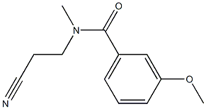 N-(2-cyanoethyl)-3-methoxy-N-methylbenzamide Struktur