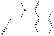 N-(2-cyanoethyl)-N,2-dimethylbenzamide Struktur