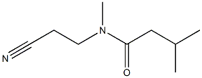 N-(2-cyanoethyl)-N,3-dimethylbutanamide Struktur