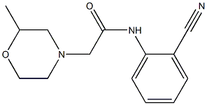 N-(2-cyanophenyl)-2-(2-methylmorpholin-4-yl)acetamide Struktur