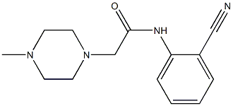 N-(2-cyanophenyl)-2-(4-methylpiperazin-1-yl)acetamide Struktur