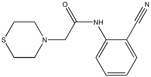 N-(2-cyanophenyl)-2-(thiomorpholin-4-yl)acetamide Struktur