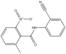 N-(2-cyanophenyl)-2-methyl-6-nitrobenzamide Struktur