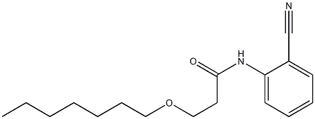 N-(2-cyanophenyl)-3-(heptyloxy)propanamide Struktur