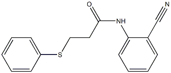 N-(2-cyanophenyl)-3-(phenylsulfanyl)propanamide Struktur