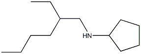 N-(2-ethylhexyl)cyclopentanamine Struktur