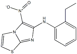 N-(2-ethylphenyl)-5-nitroimidazo[2,1-b][1,3]thiazol-6-amine Struktur