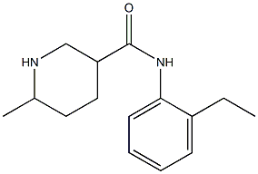 N-(2-ethylphenyl)-6-methylpiperidine-3-carboxamide Struktur