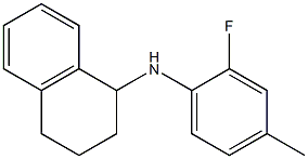 N-(2-fluoro-4-methylphenyl)-1,2,3,4-tetrahydronaphthalen-1-amine Struktur