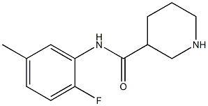 N-(2-fluoro-5-methylphenyl)piperidine-3-carboxamide Struktur