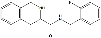 N-(2-fluorobenzyl)-1,2,3,4-tetrahydroisoquinoline-3-carboxamide Struktur