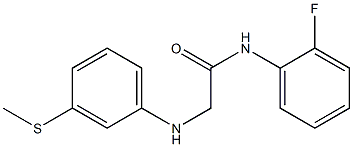 N-(2-fluorophenyl)-2-{[3-(methylsulfanyl)phenyl]amino}acetamide Struktur