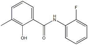 N-(2-fluorophenyl)-2-hydroxy-3-methylbenzamide Struktur