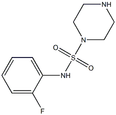 N-(2-fluorophenyl)piperazine-1-sulfonamide Struktur