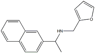 N-(2-furylmethyl)-N-[1-(2-naphthyl)ethyl]amine Struktur