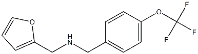 N-(2-furylmethyl)-N-[4-(trifluoromethoxy)benzyl]amine Struktur