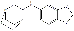 N-(2H-1,3-benzodioxol-5-yl)-1-azabicyclo[2.2.2]octan-3-amine Struktur