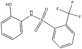 N-(2-hydroxyphenyl)-2-(trifluoromethyl)benzene-1-sulfonamide Struktur