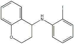 N-(2-iodophenyl)-3,4-dihydro-2H-1-benzopyran-4-amine Struktur