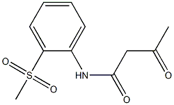 N-(2-methanesulfonylphenyl)-3-oxobutanamide Struktur