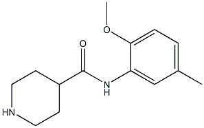 N-(2-methoxy-5-methylphenyl)piperidine-4-carboxamide Struktur