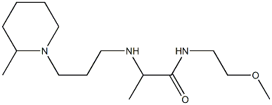 N-(2-methoxyethyl)-2-{[3-(2-methylpiperidin-1-yl)propyl]amino}propanamide Struktur