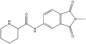 N-(2-methyl-1,3-dioxo-2,3-dihydro-1H-isoindol-5-yl)piperidine-2-carboxamide Struktur