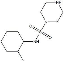 N-(2-methylcyclohexyl)piperazine-1-sulfonamide Struktur