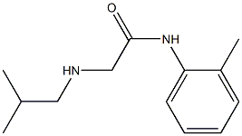 N-(2-methylphenyl)-2-[(2-methylpropyl)amino]acetamide Struktur